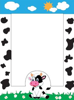 Cadre photo carton 10x15 par 100 Modèle Vache
