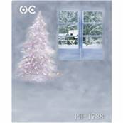 Fond Noel ordinateur 2x3m CFD XMAS 1788