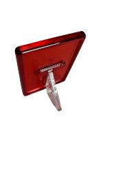 Magnet avec support  46x72 Colis de 100  rouge