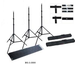 Support de fonds portable complet 3 x 6 m 