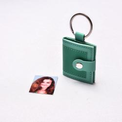 Porte clés simili cuir Vert par colis de 50