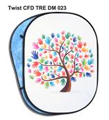 Fond tissu à arceaux double face 2 motifs CFD TRE-DM023